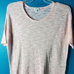 PUREJILL SMALL PETITE PINK SOFT BLOUSE